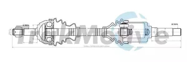 300178 TrakMotive Полуось
