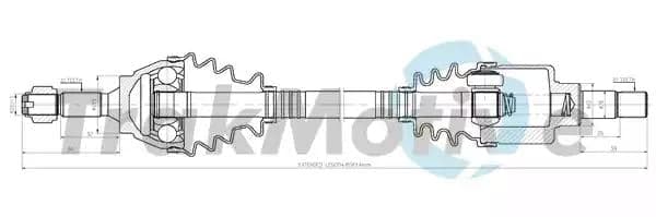 300273 TrakMotive Полуось