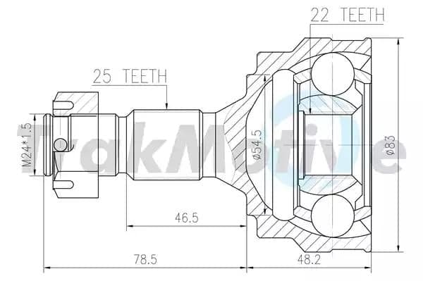 400094 TrakMotive ШРУС