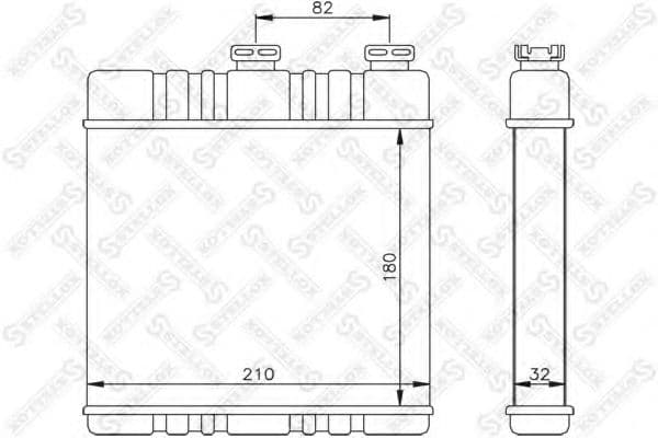 10-35071-SX Stellox Радіатор пічки