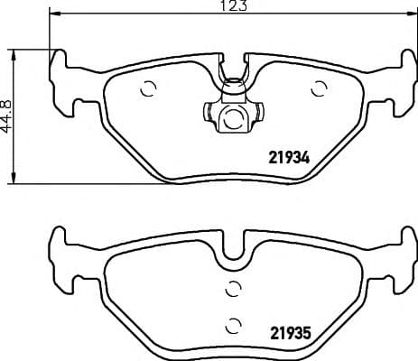 8DB 355 008-761 Hella Pagid Гальмівні колодки