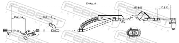 04606025 Febest Датчик ABS
