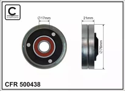 500438 Caffaro Обводной ролик поликлинового ремня