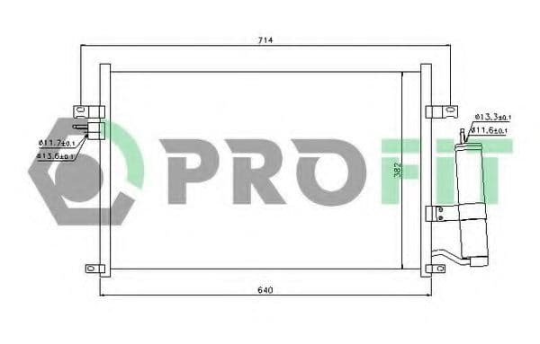PR 1704C1 Profit Радіатор кондиціонера