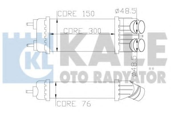 343700 Kale Oto Radyatör Інтеркулер