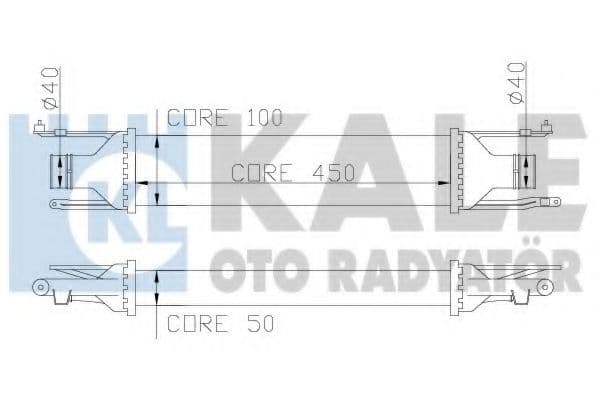 348400 Kale Oto Radyatör Интеркулер для Opel Corsa
