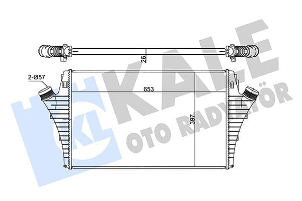 352355 Kale Oto Radyatör Інтеркулер