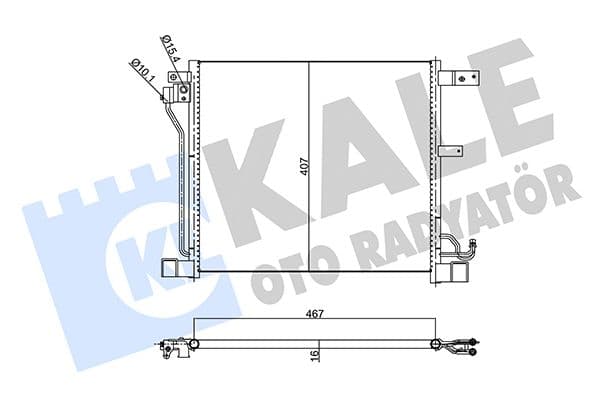 343165 Kale Oto Radyatör Радіатор кондиціонера для Nissan Juke