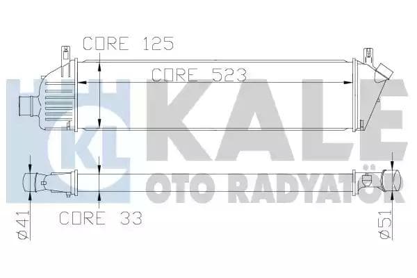 342360 Kale Oto Radyatör Інтеркулер для Nissan Micra