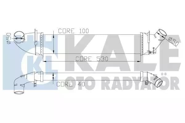 345080 Kale Oto Radyatör Интеркулер