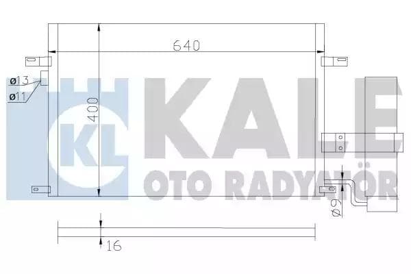 377100 Kale Oto Radyatör Радіатор кондиціонера