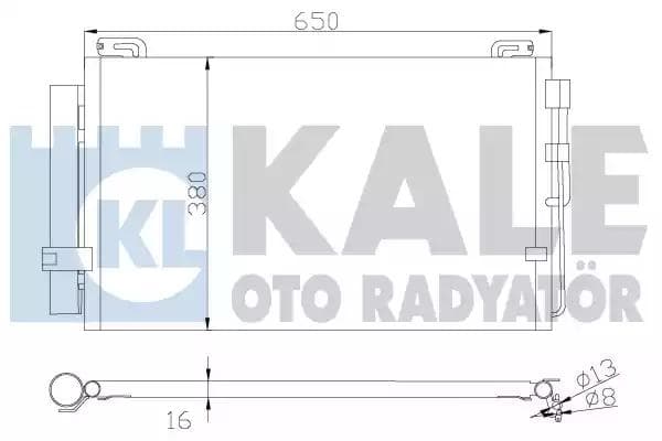 391300 Kale Oto Radyatör Радіатор кондиціонера для Hyundai Matrix