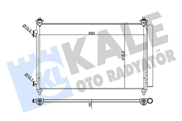 345250 Kale Oto Radyatör Радиатор кондиционера для Mazda CX-9