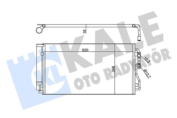 350530 Kale Oto Radyatör Радіатор кондиціонера