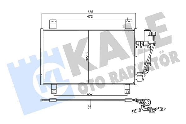 358735 Kale Oto Radyatör Радіатор кондиціонера