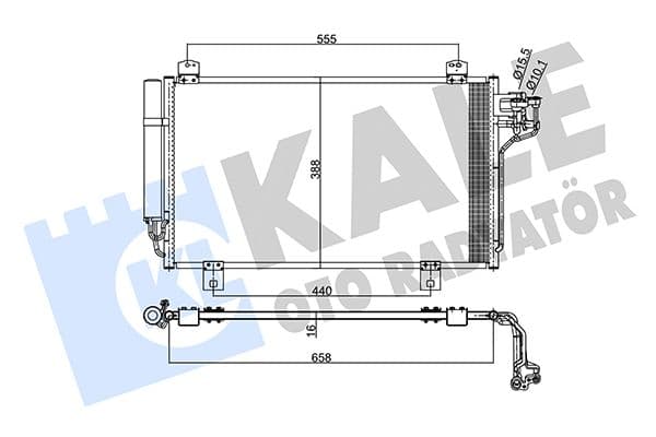 345495 Kale Oto Radyatör Радіатор кондиціонера