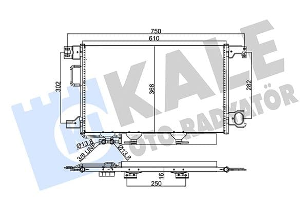 345755 Kale Oto Radyatör Радиатор кондиционера