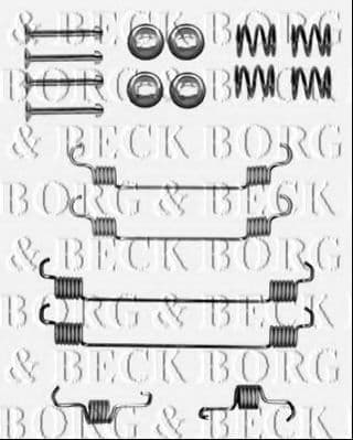 BBK6149 Borg & Beck Комплектующие дисковых тормозных колодок
