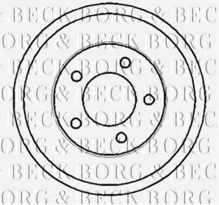 BBR7117 Borg & Beck Гальмівний барабан