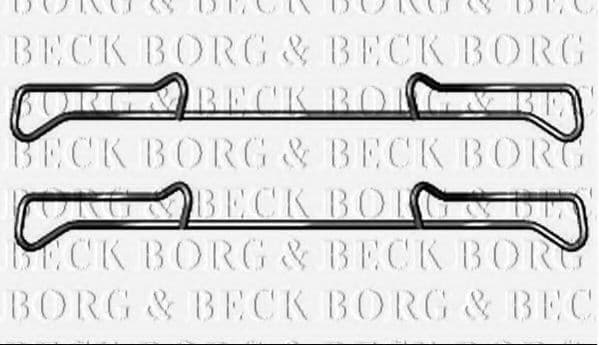 BBK1219 Borg & Beck Комплектующие дисковых тормозных колодок