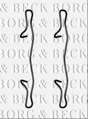 BBK1545 Borg & Beck Комплектующие дисковых тормозных колодок