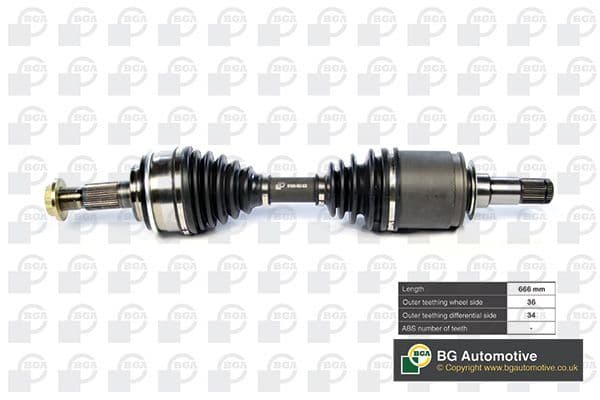 ds9104 BGA Полуось для Toyota Land Cruiser