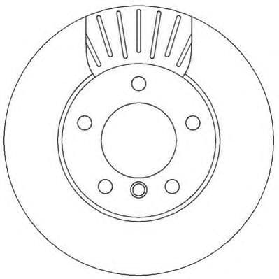 562313JC Jurid Гальмівний диск для BMW 1 Series