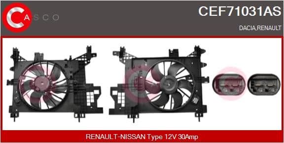 cef71031as Casco Електродвигун вентилятора