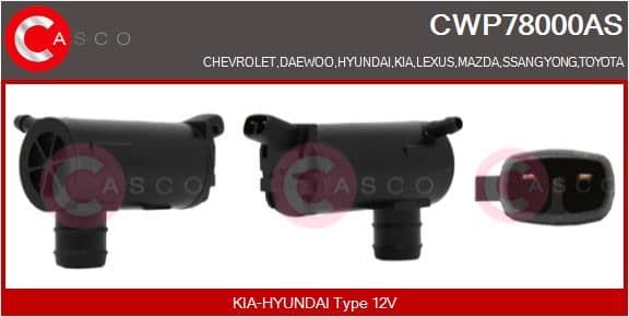 cwp78000as Casco Насос омивача