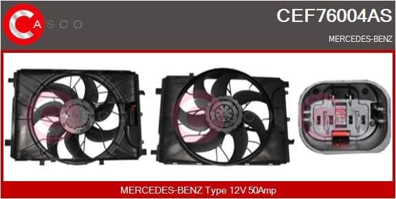 cef76004as Casco Електродвигун вентилятора