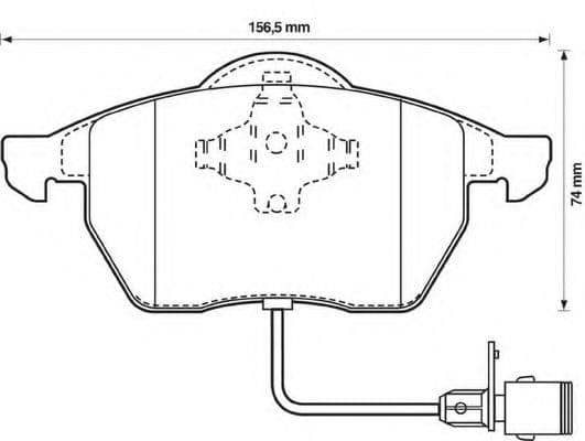 571512B Bendix Гальмівні колодки