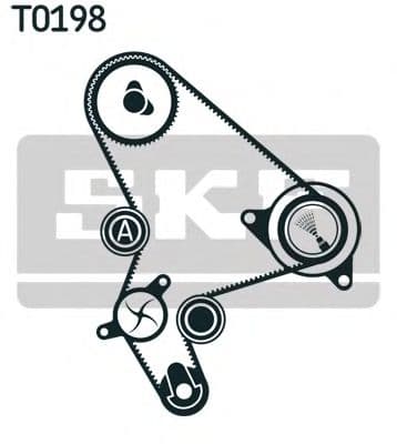 VKMC 03266 SKF Комплект ременя ГРМ + помпа