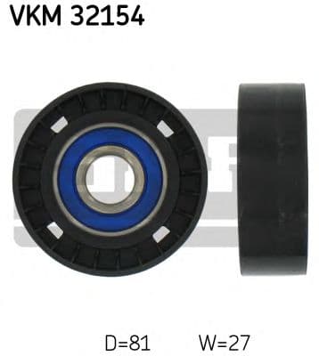 VKM 32154 SKF Обвідний ролик поліклинового ременя