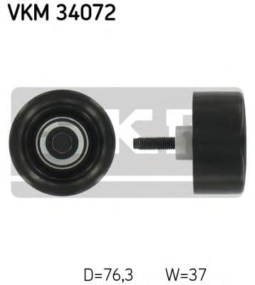 VKM 34072 SKF Обвідний ролик поліклинового ременя для Ford Transit
