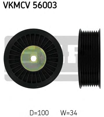 VKMCV 56003 SKF Обвідний ролик поліклинового ременя