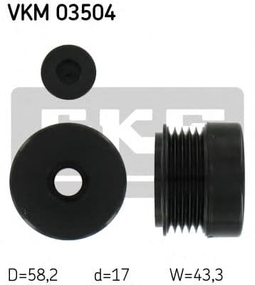 VKM 03504 SKF Муфта генератора