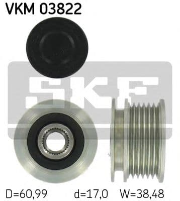 VKM 03822 SKF Муфта генератора
