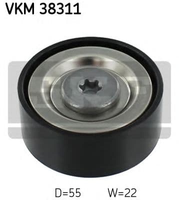 VKM 38311 SKF Обвідний ролик поліклинового ременя