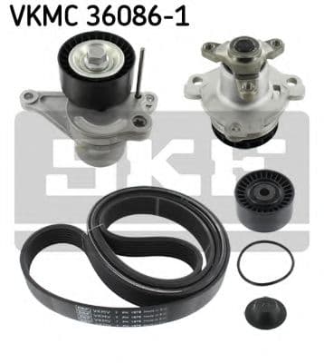 VKMC 36086-1 SKF Комплект поліклинових ременів + помпа