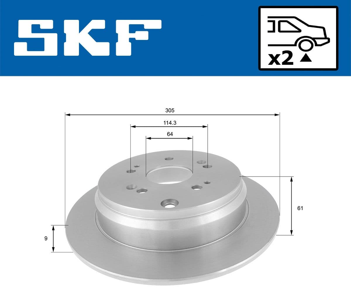 vkbd90325s2 SKF Гальмівний диск