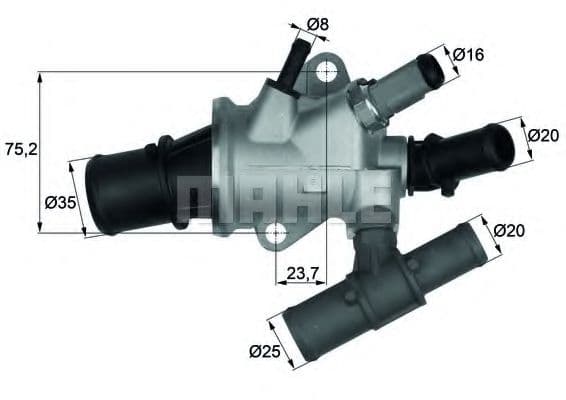 TI 168 88 Behr Hella Термостат для Fiat Doblo