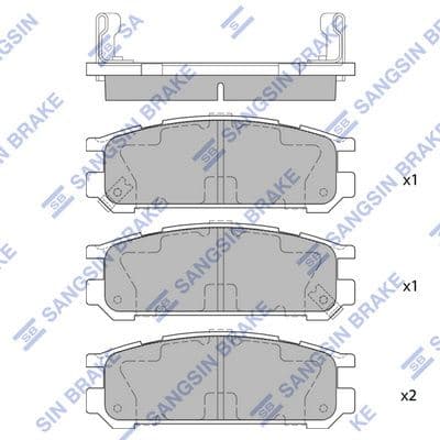 sp1537 Hi-Q Тормозные колодки