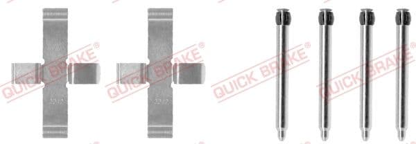 1091076 OJD (Quick Brake) Компоненти дискових гальмівних колодок