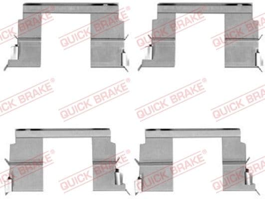 1091783 OJD (Quick Brake) Компоненти дискових гальмівних колодок для Isuzu D-Max