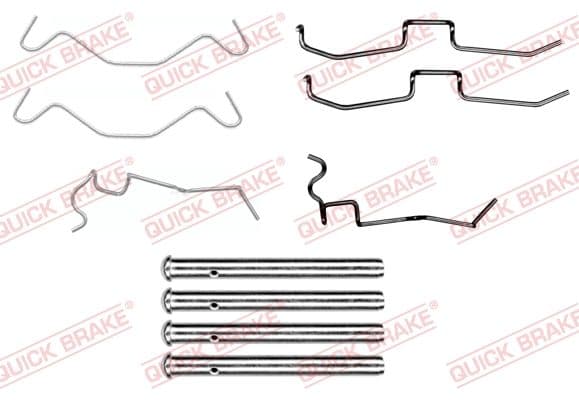 1091650 OJD (Quick Brake) Компоненти дискових гальмівних колодок для Daihatsu Cuore