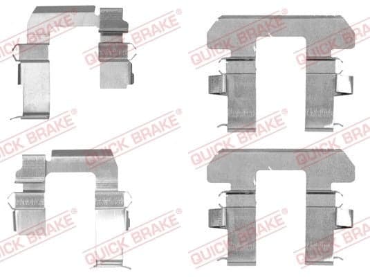 1091763 OJD (Quick Brake) Компоненти дискових гальмівних колодок для Nissan Sunny