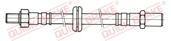 33101 OJD (Quick Brake) Гальмівний шланг для Lada Samara