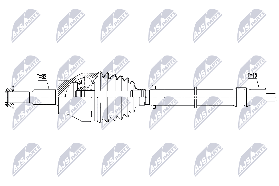 npwch155 NTY ШРУС для Jeep Wrangler