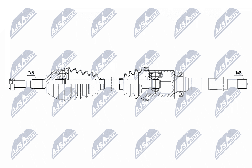 npwfr180 NTY Полуось для Ford Edge