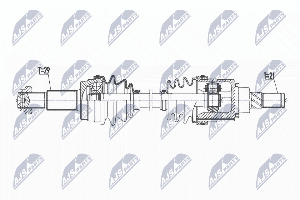 npwns106 NTY Полуось для Nissan Murano